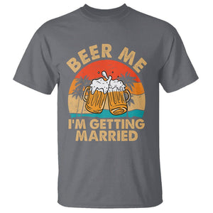 Bachelor Party T Shirt Beer Me I'm Getting Married TS02 Charcoal Printyourwear