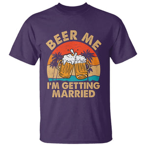 Bachelor Party T Shirt Beer Me I'm Getting Married TS02 Purple Printyourwear