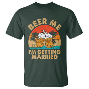 Bachelor Party T Shirt Beer Me I'm Getting Married TS02 Dark Forest Green Printyourwear