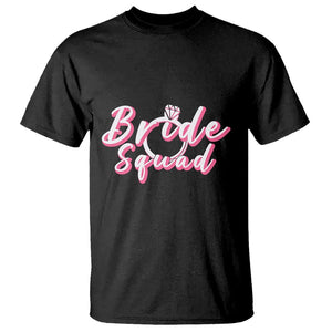 Bachelor Party T Shirt Bride Squad TS02 Black Printyourwear