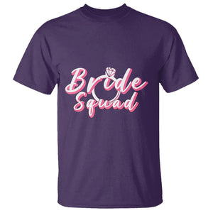 Bachelor Party T Shirt Bride Squad TS02 Purple Printyourwear