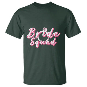 Bachelor Party T Shirt Bride Squad TS02 Dark Forest Green Printyourwear