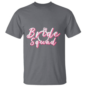 Bachelor Party T Shirt Bride Squad TS02 Charcoal Printyourwear