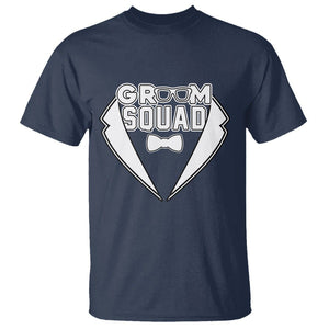 Bachelor Party T Shirt Groom Squad TS02 Navy Printyourwear