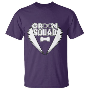 Bachelor Party T Shirt Groom Squad TS02 Purple Printyourwear