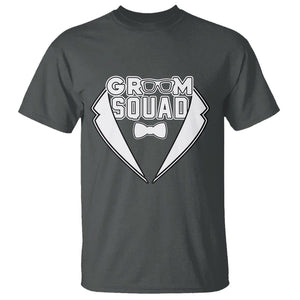 Bachelor Party T Shirt Groom Squad TS02 Dark Heather Printyourwear