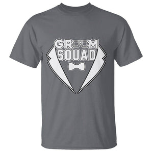 Bachelor Party T Shirt Groom Squad TS02 Charcoal Printyourwear