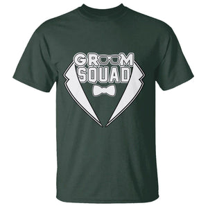 Bachelor Party T Shirt Groom Squad TS02 Dark Forest Green Printyourwear