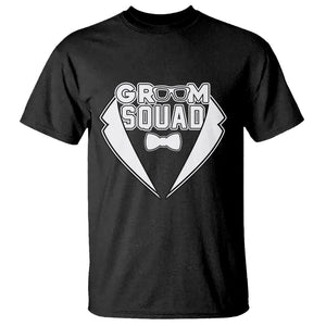 Bachelor Party T Shirt Groom Squad TS02 Black Printyourwear