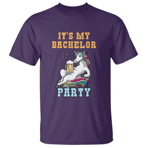 Bachelor Party T Shirt It's My Bachelor Party TS02 Purple Printyourwear