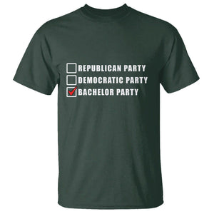 Bachelor Party T Shirt Not Republican Party Or Democratic Party It's Bachelor Party TS02 Dark Forest Green Printyourwear