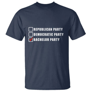 Bachelor Party T Shirt Not Republican Party Or Democratic Party It's Bachelor Party TS02 Navy Printyourwear