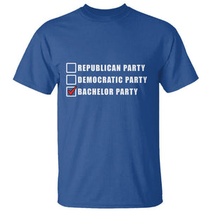 Bachelor Party T Shirt Not Republican Party Or Democratic Party It's Bachelor Party TS02 Royal Blue Printyourwear