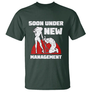 Bachelor Party T Shirt Soon Under New Management TS02 Dark Forest Green Printyourwear