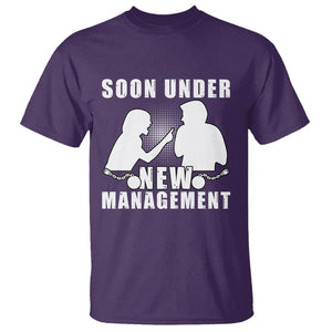 Bachelor Party T Shirt Soon Under New Management TS02 Purple Printyourwear