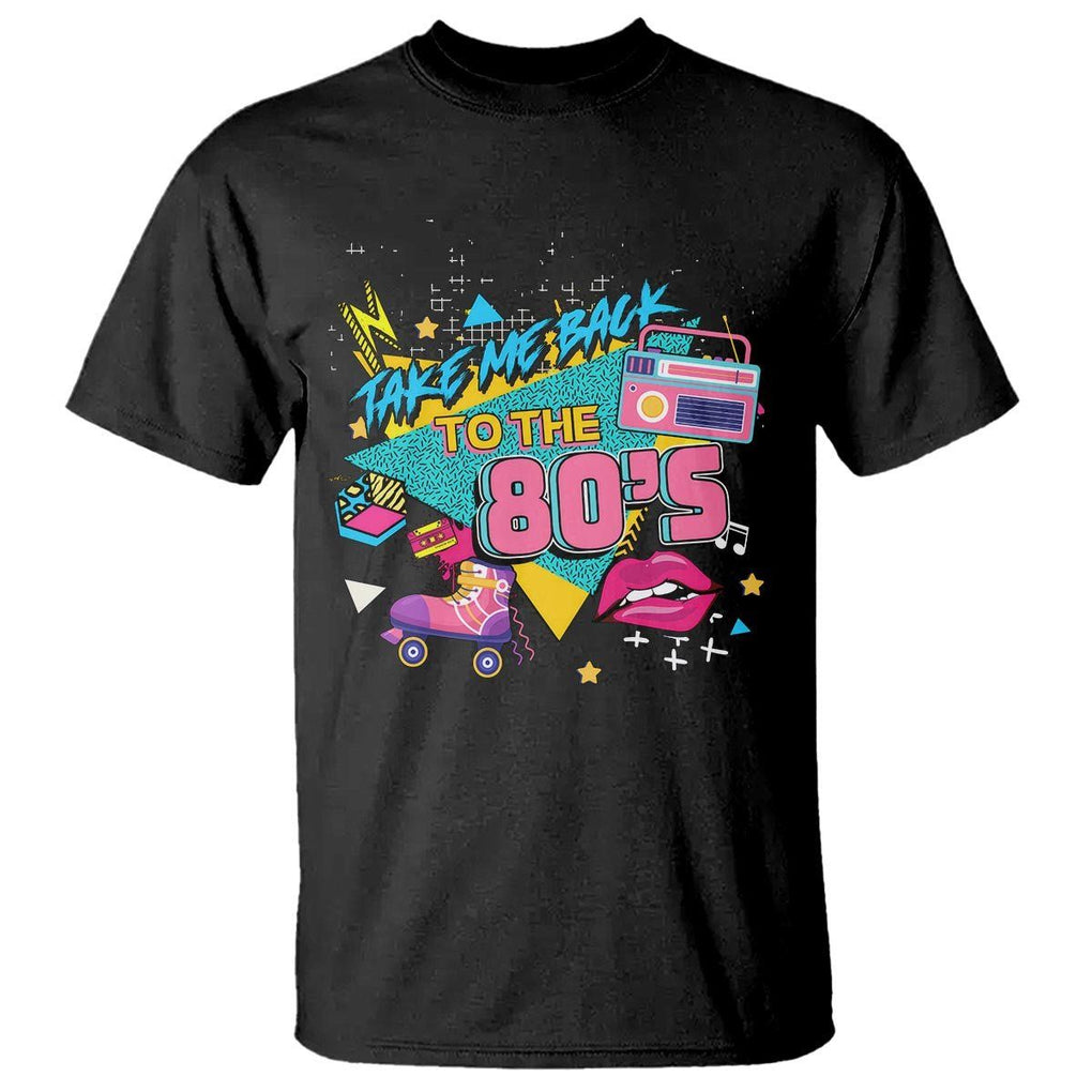 Back To 80s T Shirt Retro Vintage 80's Eighties Costume Party TS11 Black Print Your Wear