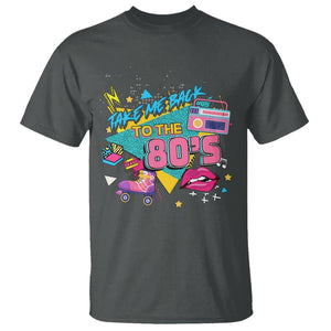 Back To 80s T Shirt Retro Vintage 80's Eighties Costume Party TS11 Dark Heather Print Your Wear