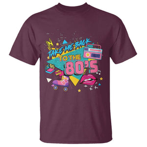 Back To 80s T Shirt Retro Vintage 80's Eighties Costume Party TS11 Maroon Print Your Wear