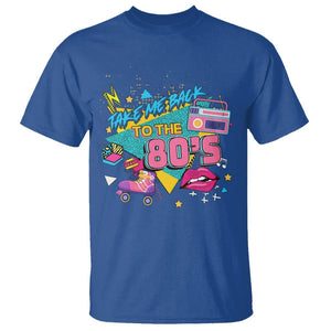 Back To 80s T Shirt Retro Vintage 80's Eighties Costume Party TS11 Royal Blue Print Your Wear