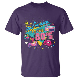 Back To 80s T Shirt Retro Vintage 80's Eighties Costume Party TS11 Purple Print Your Wear