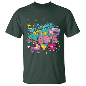 Back To 80s T Shirt Retro Vintage 80's Eighties Costume Party TS11 Dark Forest Green Print Your Wear