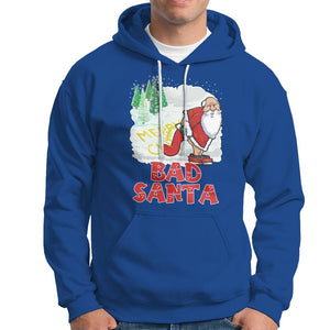 Bad Santa Merry Christmas Funny Naughty Xmas Hoodie TS09 Royal Blue Printyourwear