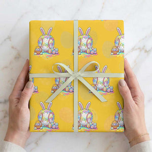 Baseball Easter Drip Ice Cream Sprinkles Egg Gift Wrapping Paper Roll TS14 Yellow Print Your Wear