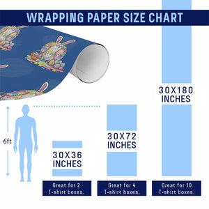 Baseball Easter Drip Ice Cream Sprinkles Egg Gift Wrapping Paper Roll TS14 Print Your Wear