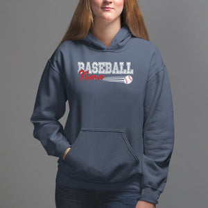 Baseball Mom Hoodie I'm Not Yelling This is My Baseball Nana Voice TS09 Navy Printyourwear