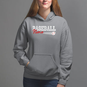 Baseball Mom Hoodie I'm Not Yelling This is My Baseball Nana Voice TS09 Charcoal Printyourwear