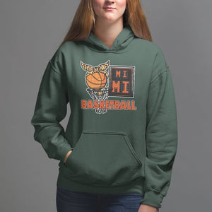 Basketball Mimi Bandana Leopard Mother's Day Hoodie TS09 Dark Forest Green Printyourwear