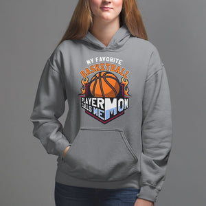 Basketball Mom Hoodie My Favorite Basketball Player Calls Me Mom TS09 Charcoal Printyourwear