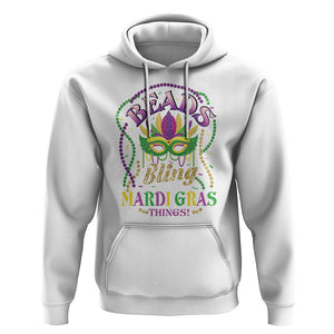 Beads And Bling It's A Mardi Gras Thing Hoodie TS09 White Printyourwear