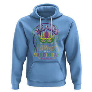 Beads And Bling It's A Mardi Gras Thing Hoodie TS09 Carolina Blue Printyourwear