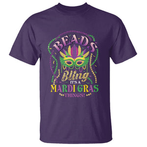 Beads And Bling It's A Mardi Gras Thing T Shirt TS09 Purple Printyourwear