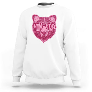 Bear Mom Era Sweatshirt Mother's Day Cool Mom Club Pink Mama TS02 White Printyourwear