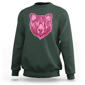 Bear Mom Era Sweatshirt Mother's Day Cool Mom Club Pink Mama TS02 Dark Forest Green Printyourwear