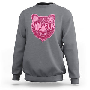 Bear Mom Era Sweatshirt Mother's Day Cool Mom Club Pink Mama TS02 Charcoal Printyourwear