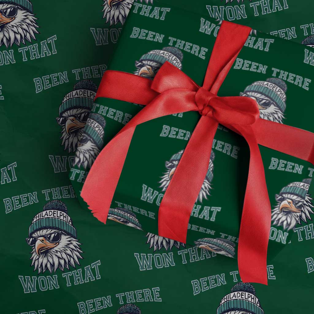 Been There Won That Fierce Eagle Graphic Wrapping Paper Roll TS02 Green Print Your Wear