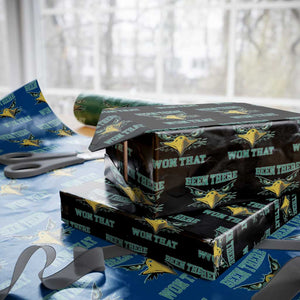 Been There Won That Wrapping Paper Roll Fierce Eagle Eyes TS02 Black Print Your Wear