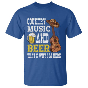 Beer Lover T Shirt Country Music And Beer That's Why I'm Here Western Drinking TS02 Printyourwear