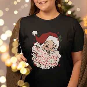 Vintage Christmas Santa Claus Face Xmas Funny Old Fashioned T Shirt TS02 Printyourwear