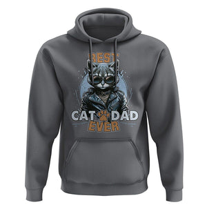 Best Cat Dad Ever Hoodie Cool Cat Lovers Father's Day TS02 Charcoal Print Your Wear