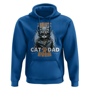 Best Cat Dad Ever Hoodie Cool Cat Lovers Father's Day TS02 Royal Blue Print Your Wear