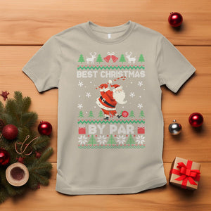 Best Christmas By Par Santa Claus Golfer Xmas Golf T Shirt TS09 Sand Printyourwear