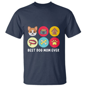 Best Dog Mom Ever T Shirt Pet Owner Life TS02 Navy Printyourwear