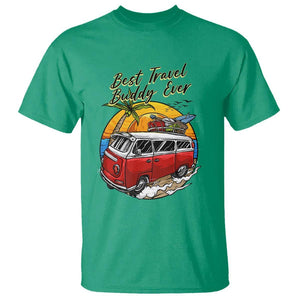 Best Travel Buddy Ever T Shirt Vintage Beach Van Summer Vacation TS11 Irish Green Print Your Wear