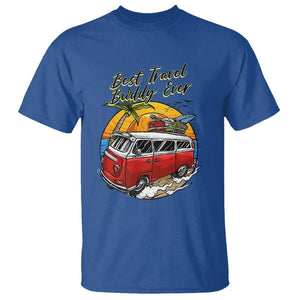 Best Travel Buddy Ever T Shirt Vintage Beach Van Summer Vacation TS11 Royal Blue Print Your Wear