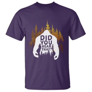 Bigfoot Did You Hear That Cool Sasquatch T Shirt TS09 Purple Printyourwear