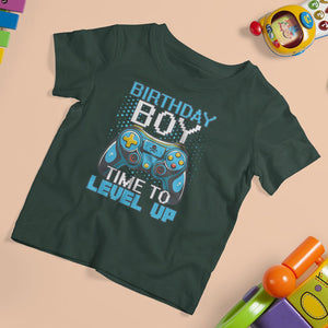 Birthday Boy Gamer T Shirt For Kid Time To Level Up New Age Video Game Gaming TS02 Printyourwear